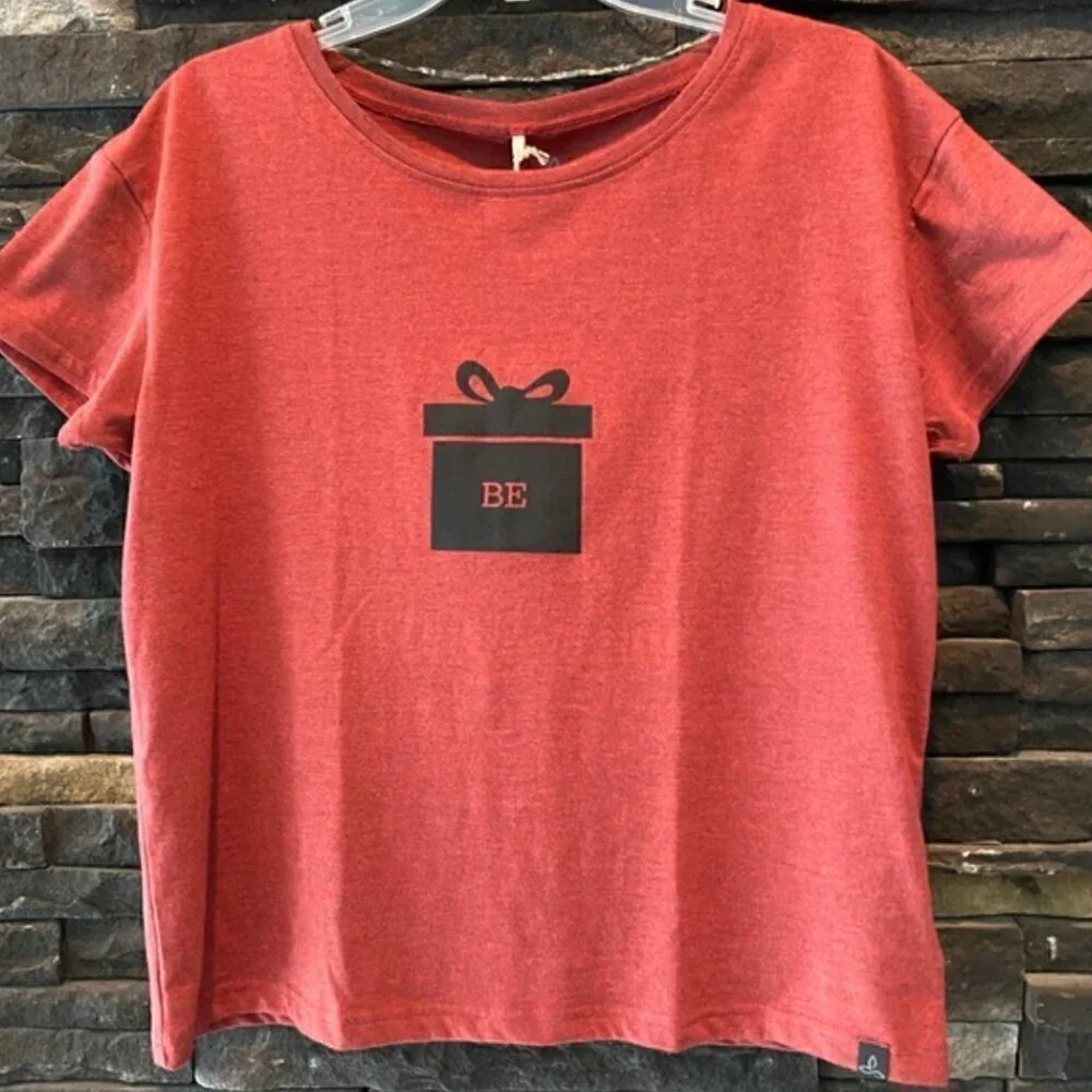prAna Mulled Wine Heather Deysi Top S NWT Be Present Organic Cotton Fair Trade